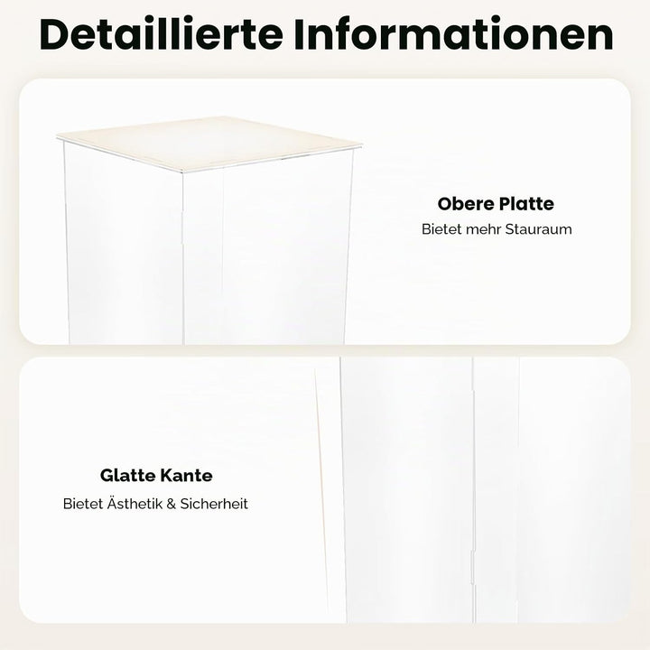 Acryl Präsentationsständer Transparent 60cm – Moderner Display Ständer für Blumen, Deko, Sammlerstüc