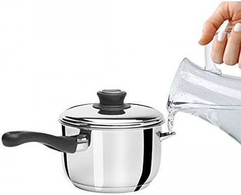 Artame art82626 Bain Marie Topf mit Deckel Edelstahl