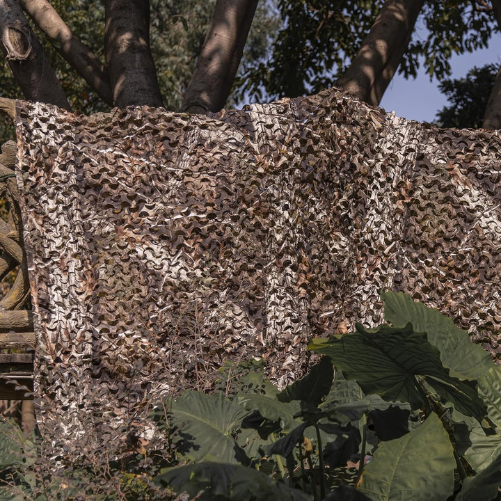 LOOGU Tarnnetz Sichtschutz Netz Sonnenschutz Dekoration Waldoptik Baum Muster für Haus Garten Campin