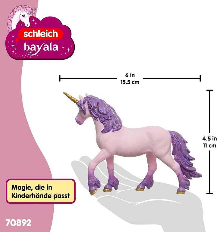 schleich BAYALA | Einhorn Stute Seraphina 70892 | detailgetreue Einhornfigur mit goldenen Sternchen