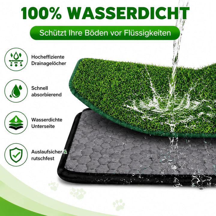 80 x 130cm Kunstrasen Hundetoilette, Hundetoilette Wohnung Trainingsunterlage Wiederverwendbare Haus