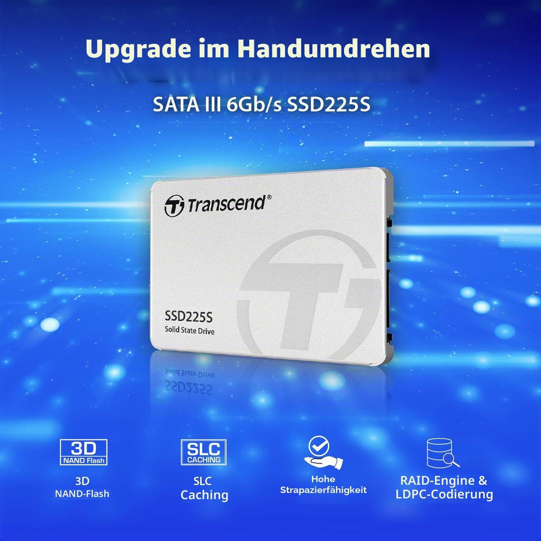 Transcend SSD225S 2.5" 1000 GB Serial ATA III 3D NAND, TS1TSSD225S