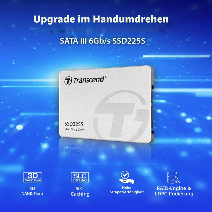 Transcend SSD225S 2.5" 1000 GB Serial ATA III 3D NAND, TS1TSSD225S