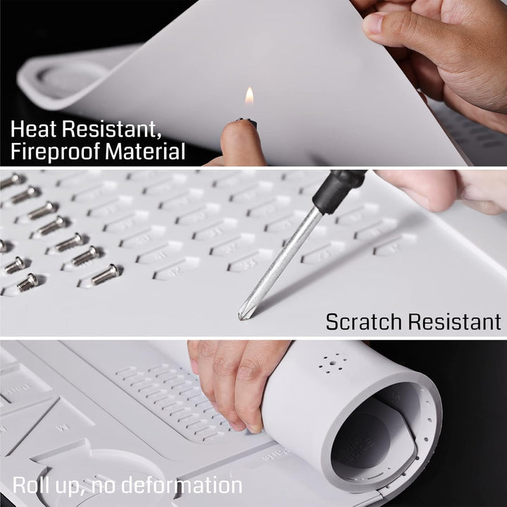 SainSmart 50,8 x 35,6 cm grosse Silikon-Lötmatte, 500 °C, hitzebeständig, ESD-sichere Matte mit Hand