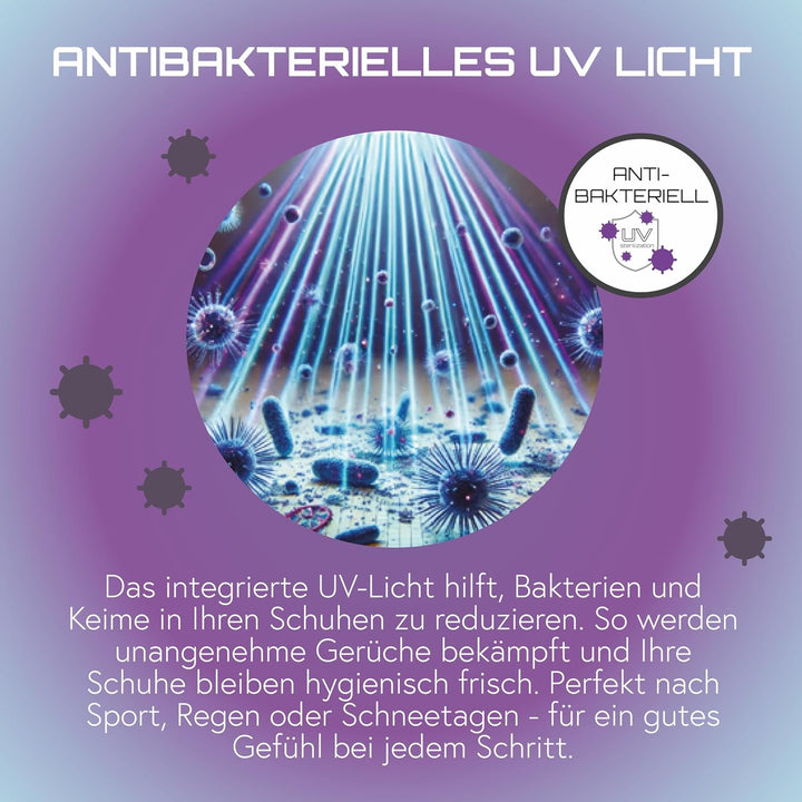 Silva Schneider SST 100 UV Schuhtrockner mit UV-Licht – Schuhwärmer & Desinfektion | Timer 3/6/9 Std
