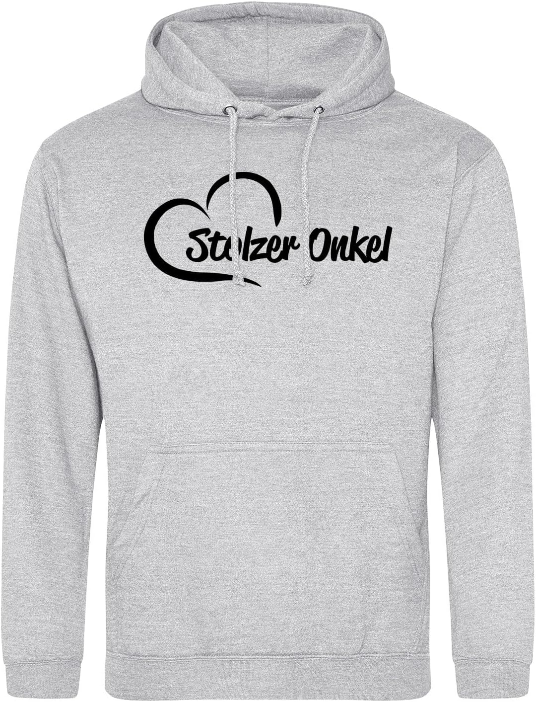 huuraa Unisex Hoodie Stolzer Onkel Herz Pullover Vegan Grösse S-3XL mit Motiv für Deine lieblings Me