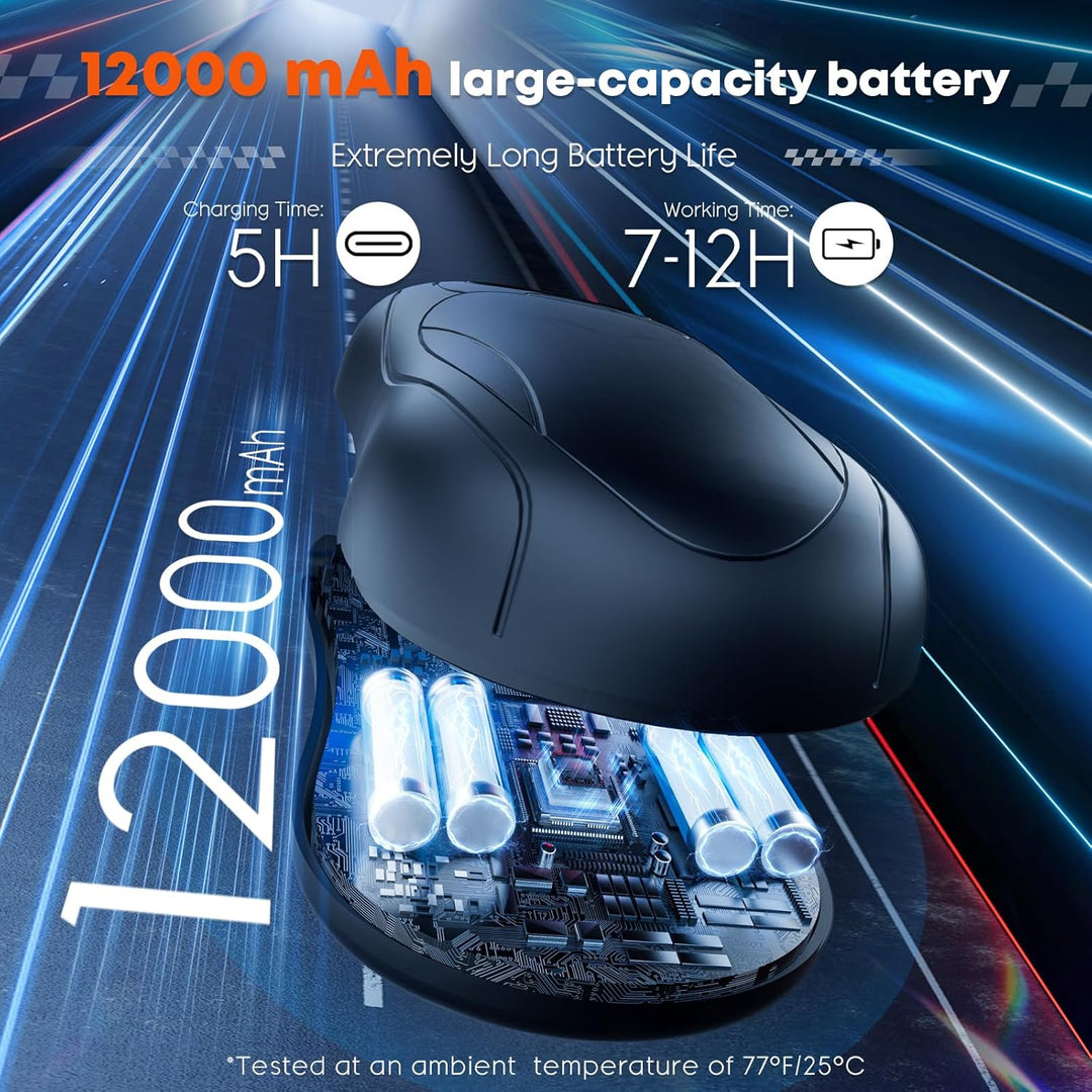 Elektrischer Handwärmer 2er-Pack, 12000 mAh Wiederaufladbarer Handwärmer mit Magnetischer Doppelseit