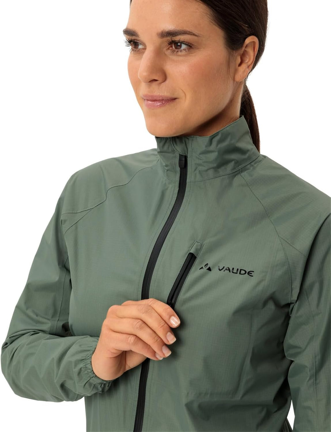 VAUDE Women‘s Drop Jacket III, leichte Regenjacke, atmungsaktiv & wasserdicht, zusammenrollbar, Pass