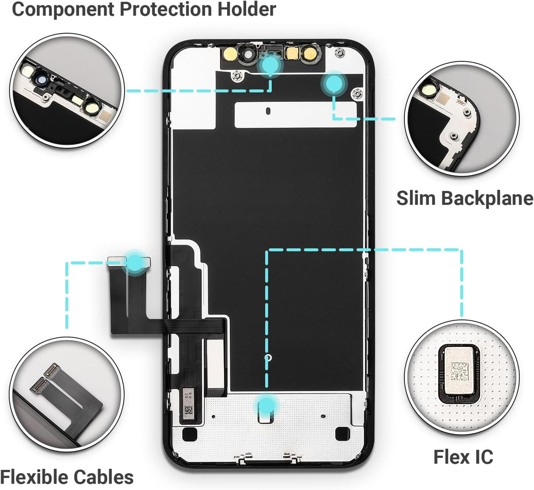 GOLDWANGWANG Display für iPhone 11 Bildschirm Ersatz 6,1 Zoll LCD Display 3D Touch Screen Digitizer
