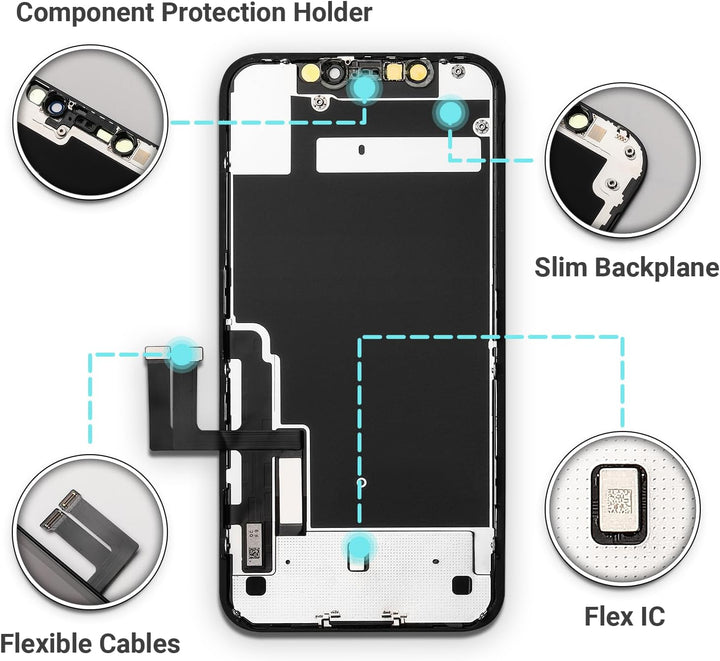 GOLDWANGWANG Display für iPhone 11 Bildschirm Ersatz 6,1 Zoll LCD Display 3D Touch Screen Digitizer