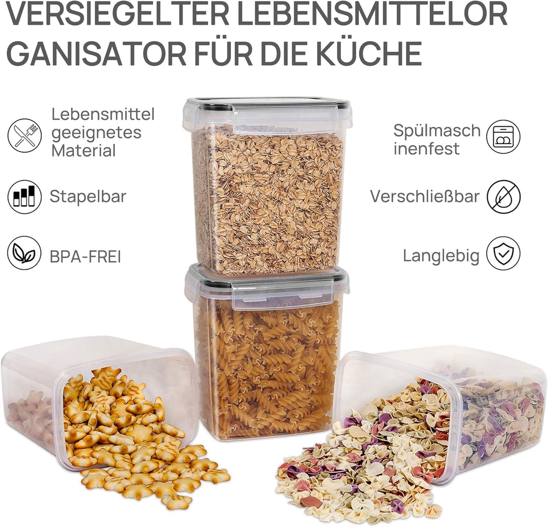 Vtopmart Vorratsdosen mit Deckel Luftdicht, Set mit 32 Vorratsbehälter, BPA-frei, Küchen Aufbewahrun