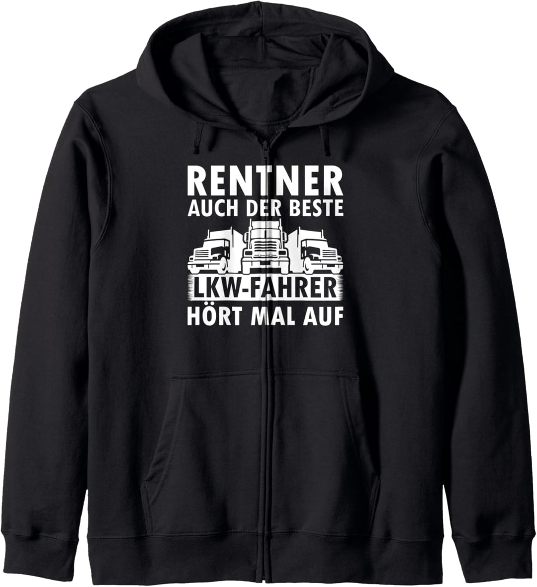 Kraftfahrer Pensionist Fernfahrer Opa LKW-Fahrer Rentner Kapuzenjacke