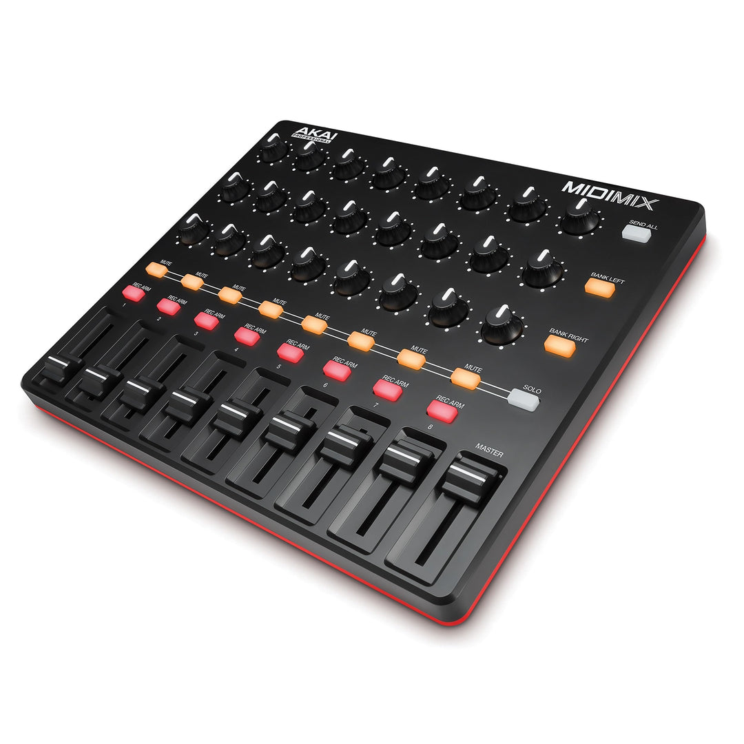 AKAI Professional Midimix - Voll zuweisbarer, portabler MIDI Mixer & DAW Controller Single, Single