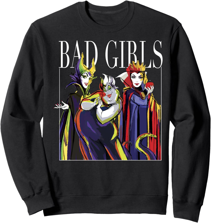 Disney Villains Bad Girls Artistic Group Portrait Sweatshirt