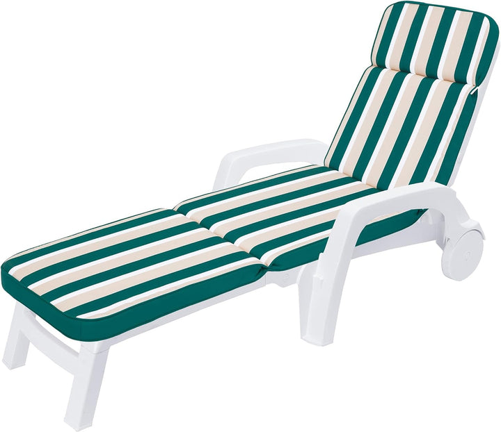 HOBBYGARDEN Auflagen für Strandkörbe, Polsterauflage für Sonnenliege, Kissen für Liegestuhl, Gartenl