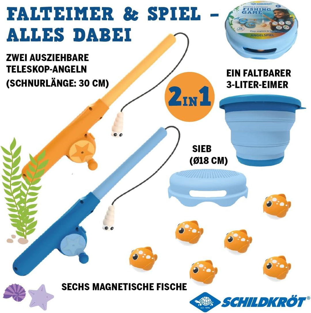 Schildkröt Fishing Game – Magnetisches Angelspiel für Kinder – fördert Feinmotorik & Koordination –