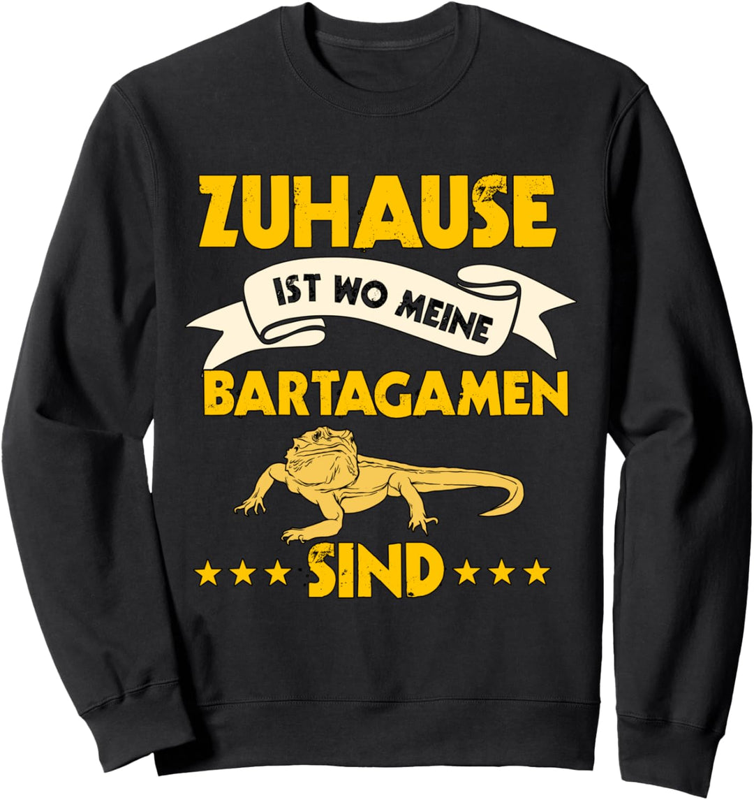 Zuhause ist wo meine Bartagamen sind Reptil Sachen Bartagame Sweatshirt