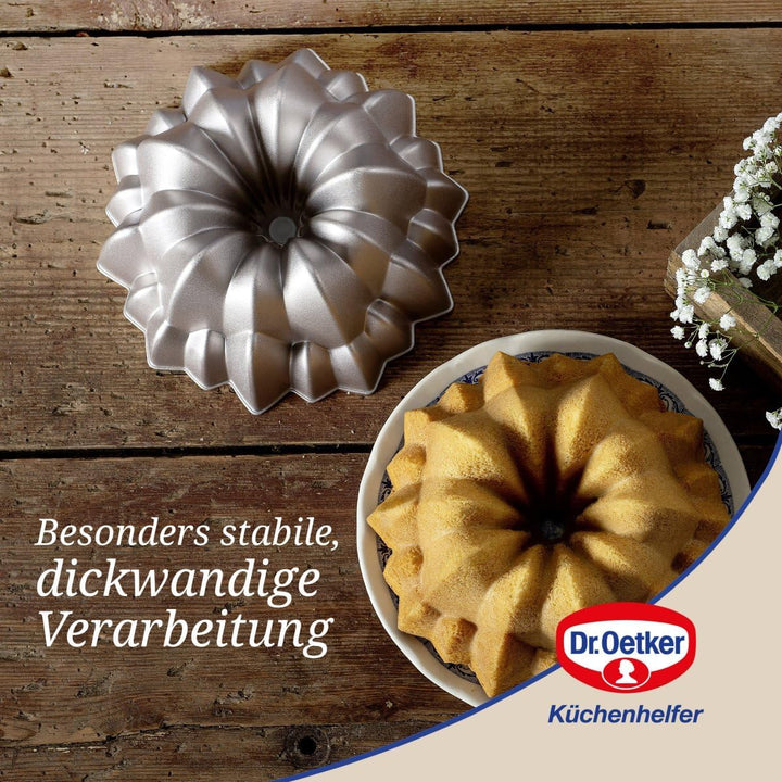 Dr. Oetker Guglhupf Creative ⌀ 24 cm – Gugelhupfform aus der Serie Back-Kunst – Backform mit Antihaf