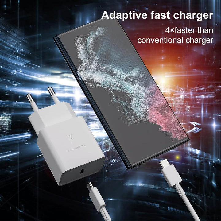 4er Pack USB C Ladegerät Stecker, Schnellladegerät Typ C Handy Netzteil Adapter Ladeadapter für Sams