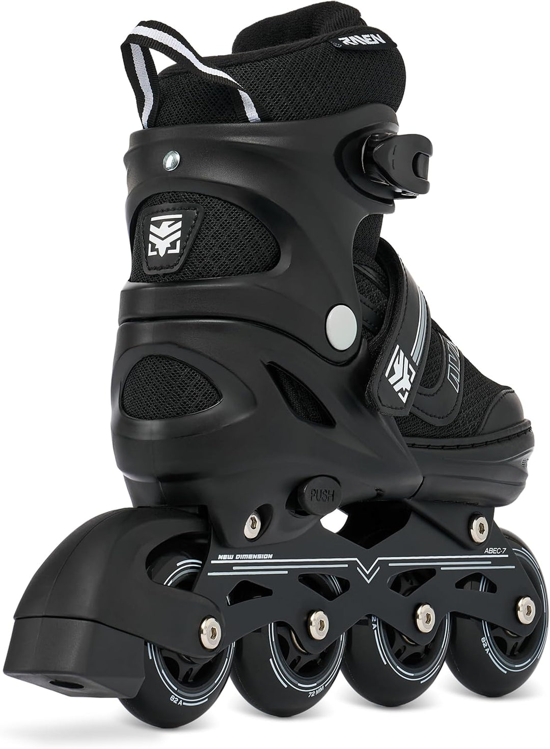 Raven Verstellbare Inline Skates Drill optional als 2in1 - Kugellager Carbon Abec7 - DSAS - Double-S