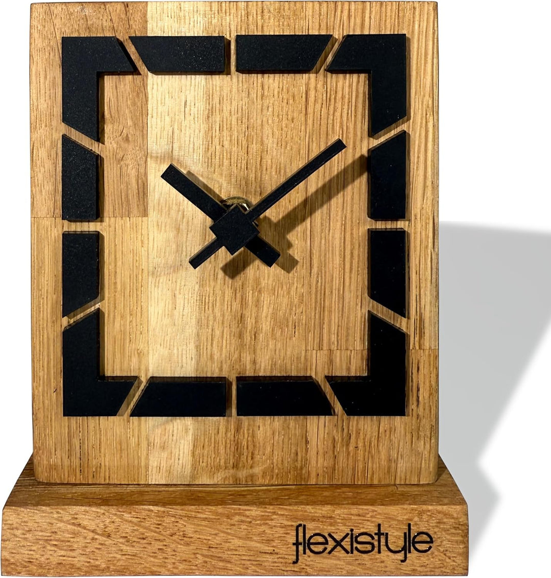 Modern standuhr klein aus Holz Eiche Wohnzimmer Badezimmer (Style 9), Style 9