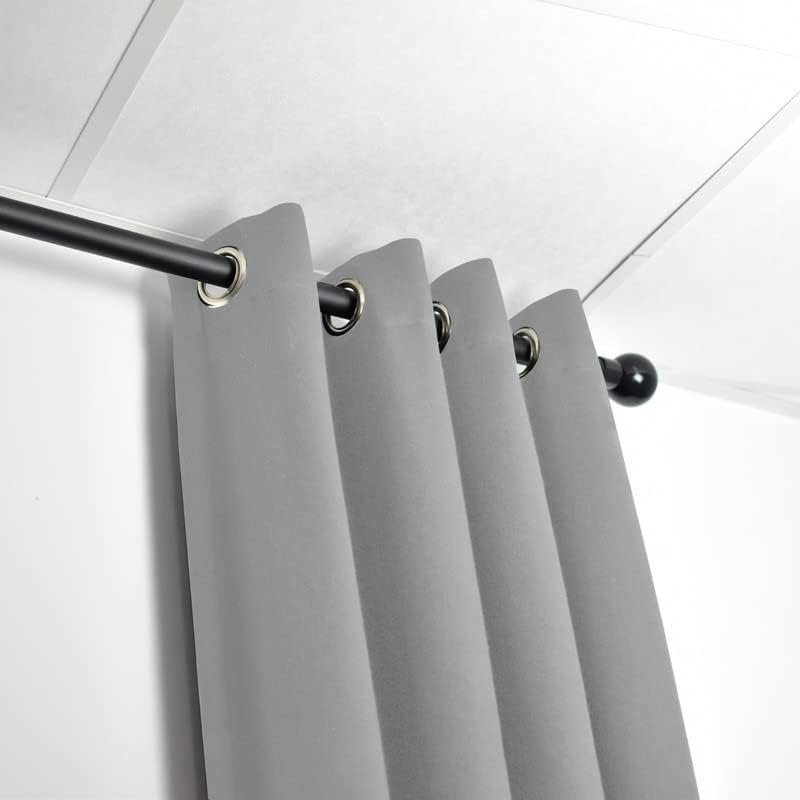 ACOUSPANEL Akustikvorhang aus undurchsichtigem Stoff, Masse: 2,95 x 3 m, schwer entflammbar, zweisei
