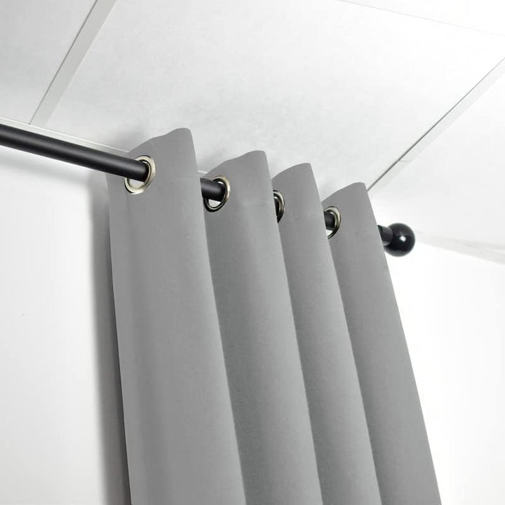 ACOUSPANEL Akustikvorhang aus undurchsichtigem Stoff, Masse: 2,95 x 3 m, schwer entflammbar, zweisei
