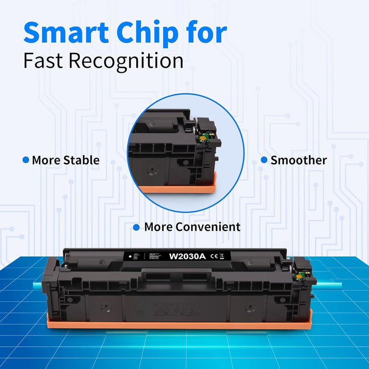 MYCARTRIDGE 415A (Mit Chip) Toner Kompatibel für HP 415A 415X W2030A W2030X Toner Kompatibel für HP