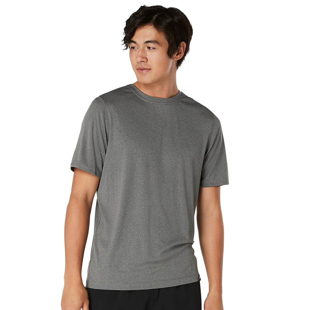 Speedo Herren Uv-badeshirt mit Grafischem Muster, Kurzärmlig Rash Guard Shirt L Vulkanasche, L Vulka