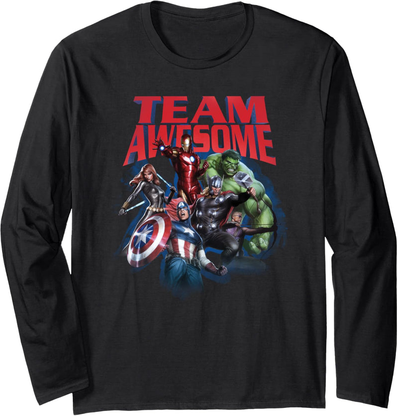 Marvel The Avengers Team Awesome Langarmshirt