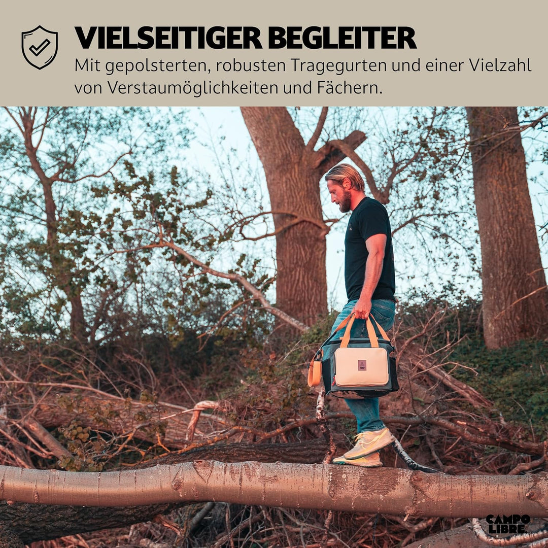Campo Libre.® Hulk I Premium Camping Kühltasche 30l &amp; 20l I Kühltasche klein mit Wasserdichten Reiss