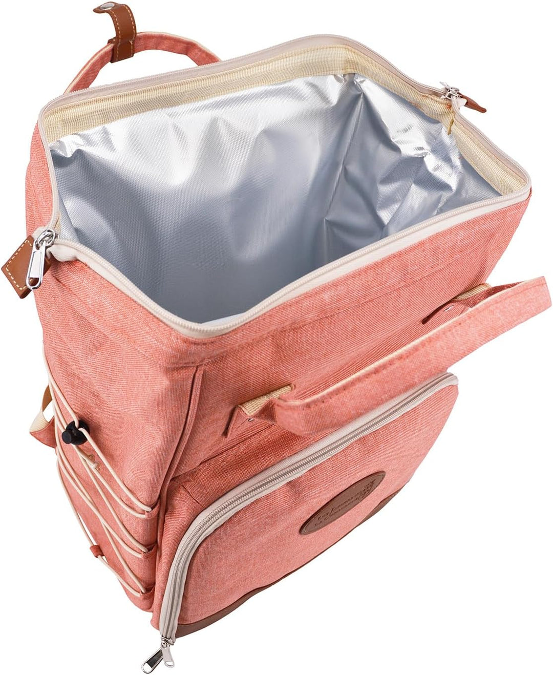 Les Jardins de la Comtesse - Picknick-Rucksack für 2 Personen – Rosa – komplett mit Kühlfach – robus