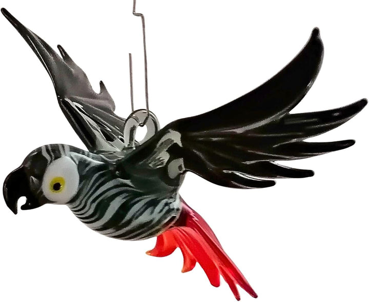 Hängevogel, Graupapagei, Glas
