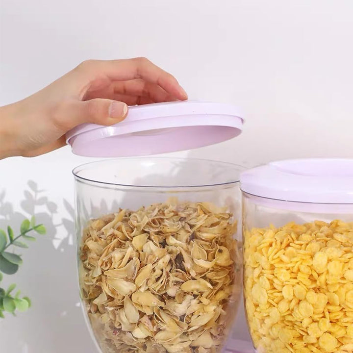Supfine 2 x 3,5 l Müslispender, Cornflakes Dispenser, Duo-Spender für Müsli, Bonbons, Pasta - hält f