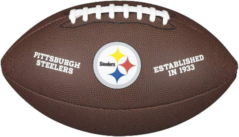 Wilson American Football NFL TEAM LOGO, Offizielle Grösse, Mischleder Einheitsgrösse Pittsburgh Stee