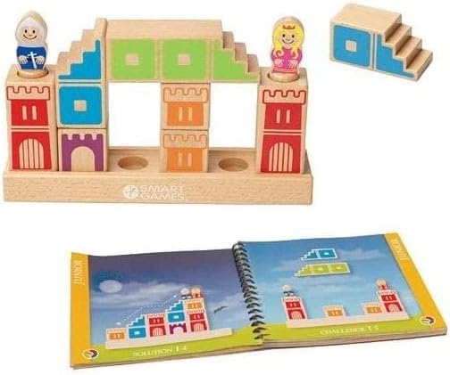 smart games - Camelot Jr, Preschool Puzzle Game with 48 Challenges, 4-9 Years, 24 x 6 x 24 cm (LxWxH