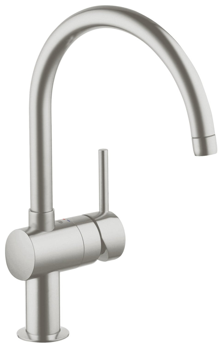 GROHE Minta | Küchenarmaturen - Einhand-Spültischbatterie | Schwenkbegrenzung 0°/150°/360° | U-Ausla