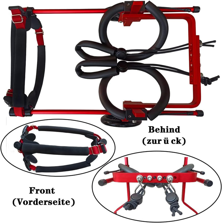 KAJILE Verstellbarer 2-Rad-Hunderollstuhl, XL-1 Grösse für behinderte Hund Hinterbeine Rehabilitatio