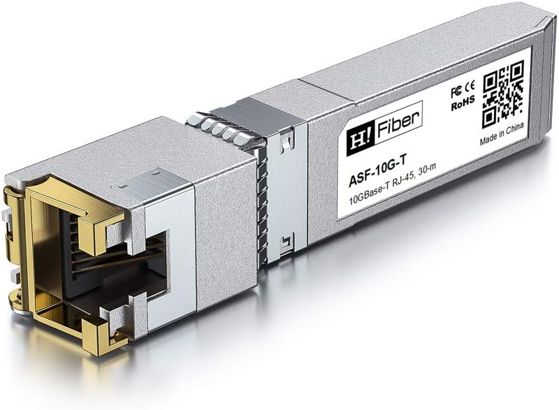 10G SFP+ to RJ45 Transceiver, 10GBASE-T SFP+ Copper Module, Compatible with Ubiquiti Unifi UF-RJ45-1