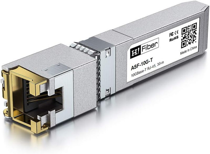 10G SFP+ to RJ45 Transceiver, 10GBASE-T SFP+ Copper Module, Compatible with Ubiquiti Unifi UF-RJ45-1