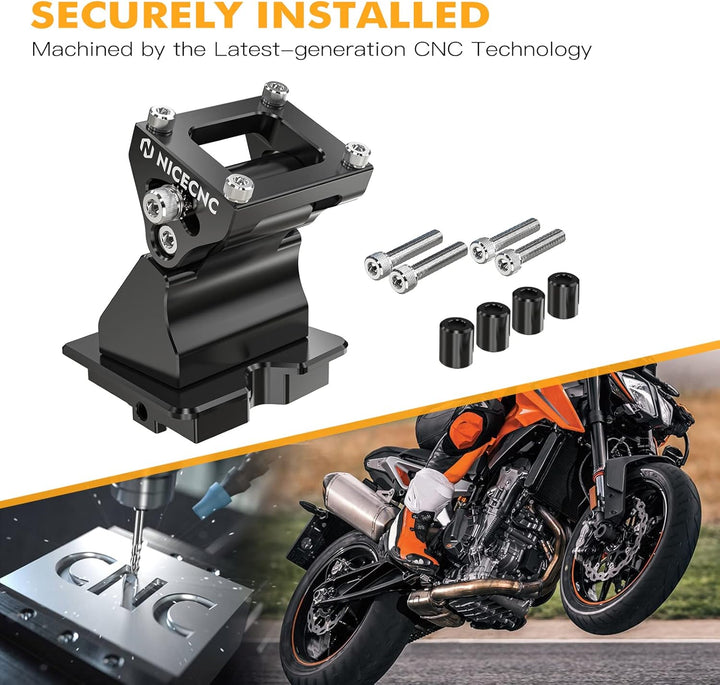 NICECNC Schwarz GPS Mount Einstellbarer GPS Mount Halter Ständer Compatible with Husqvarna Norden 90