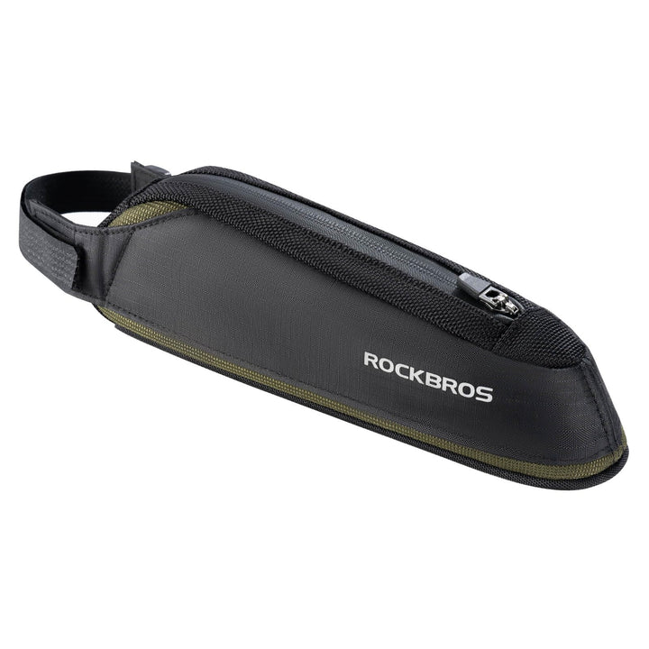 ROCKBROS Fahrradtasche Reflektierende Oberrohrtasche Werkzeugtasche Fahrradzubehör 0,65L Schwarz für