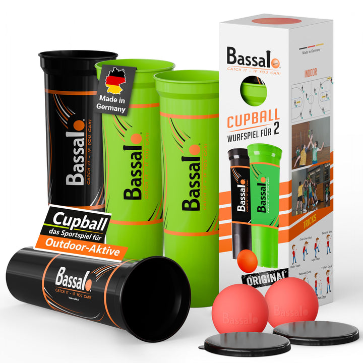 Cupball – Sportspiel für Kinder, Jugendliche, Erwachsene 4 Spieler Family Set, 4 Spieler Family Set