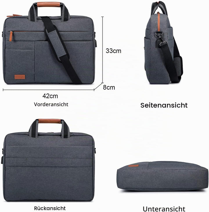 LOVEVOOK Laptop Tasche 15.6 Zoll Notebook Tasche 15.6 Zoll Wasserdicht Aktentasche Herren Schulterta