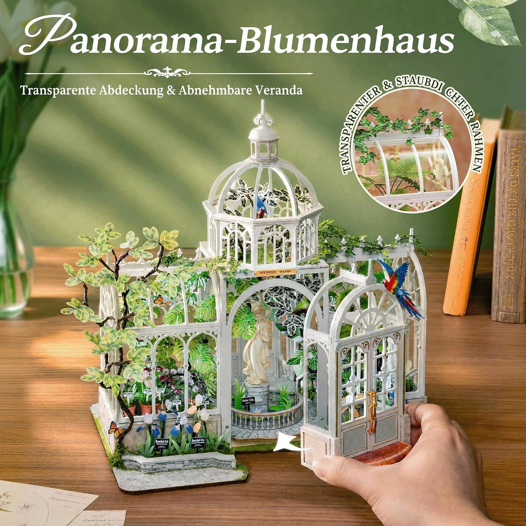 Rolife Botanical Oasis DIY Miniaturhaus-Modellbausatz für Erwachsene