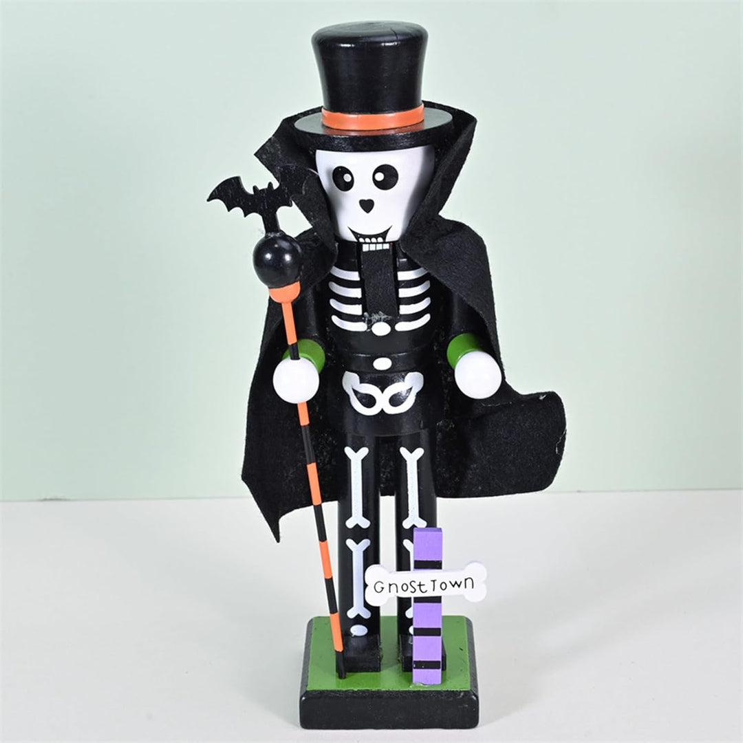 Generisch Halloween Holz-Nussknacker - Hexen Kürbis Holz Nussknacker,Geschenktütchen Füllung Grusel
