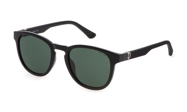 Police Unisex Sunglasses 53 Total Shiny Black, 53 Total Shiny Black