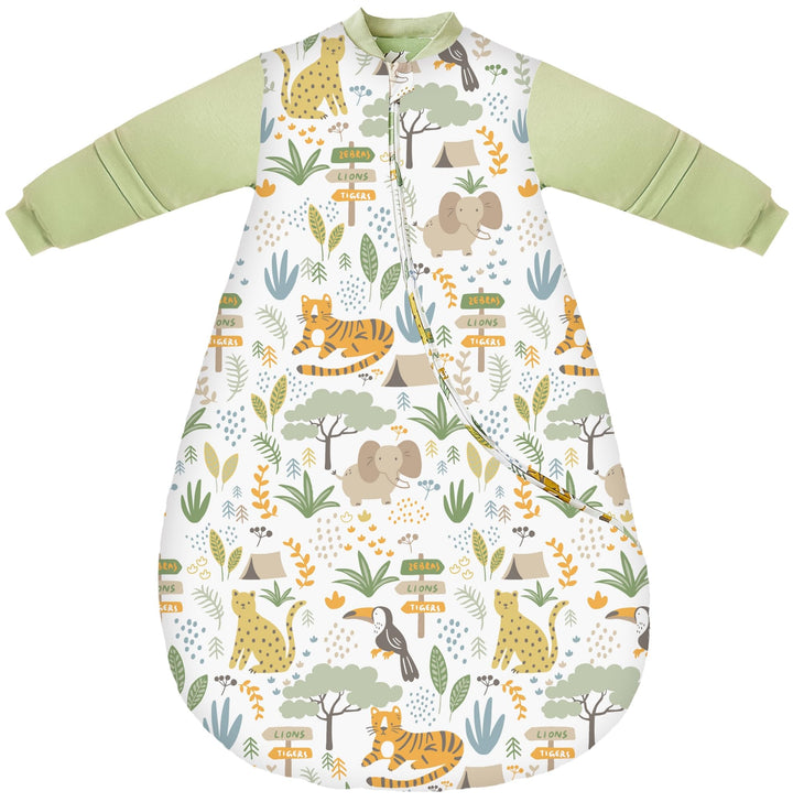 Chilsuessy Baby Schlafsack Winter mit abnembar Langarm Bio Baumwolle Babyschlafsack Kleine Kinder Ga