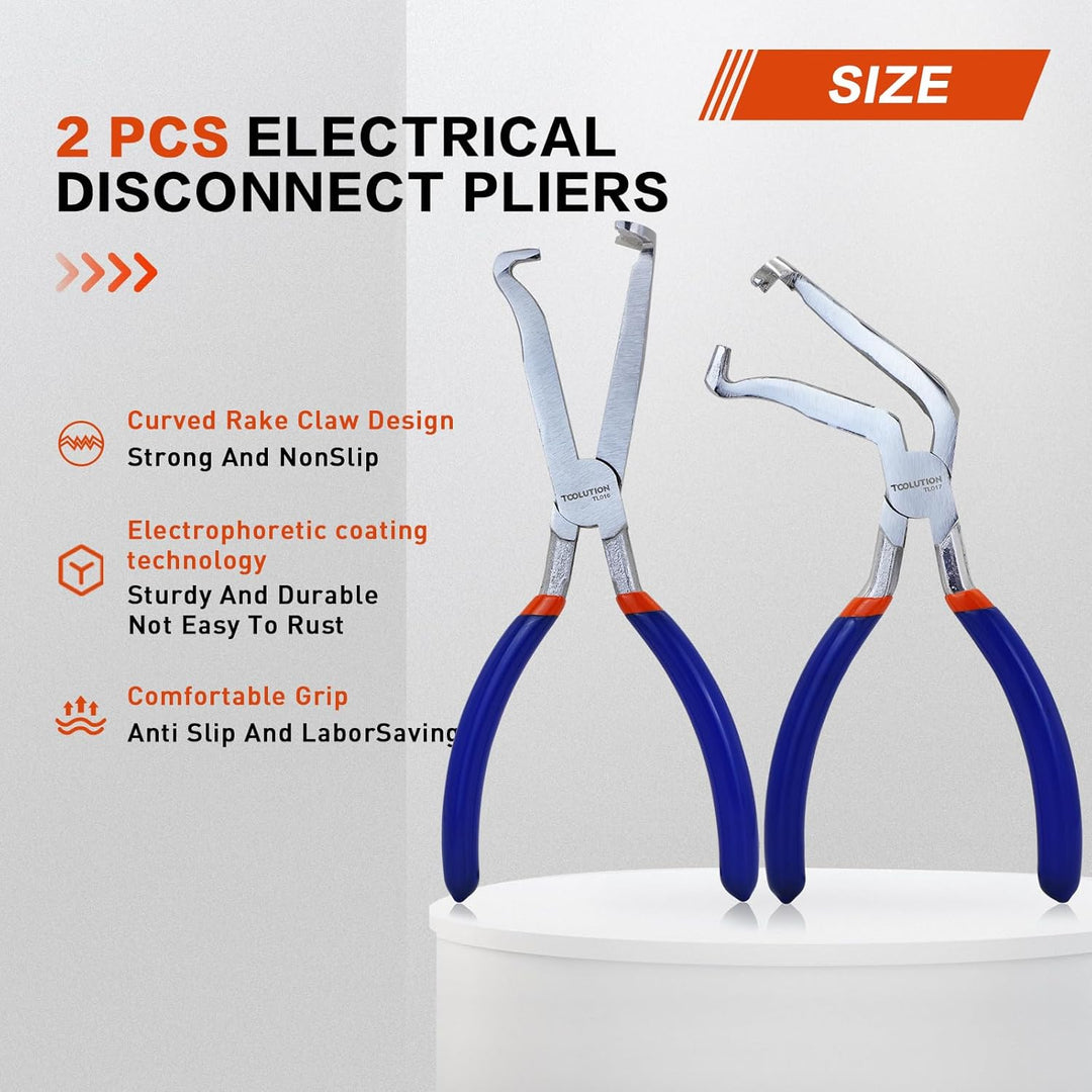 Electrical Disconnect Pliers Kit 4 Piece Set – Auto Electrical Connector Pliers Fuel Line Disconnect