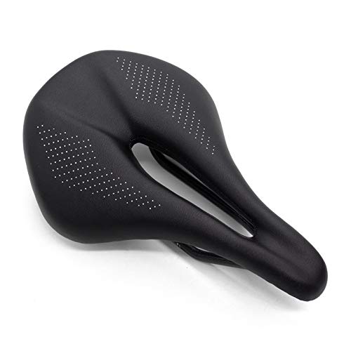 QIKU Fahrradsattel aus Carbonfaser, MTB-Sattel, Rennradsattel, hohles Design, super leicht, 110 g 24